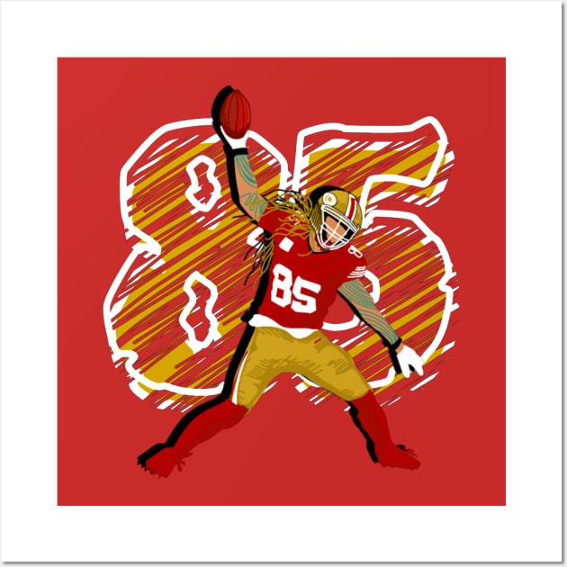 George kittle Wall Art by Mic jr